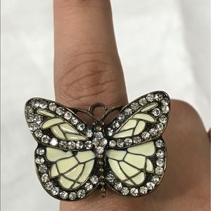 NWOT Beautiful monarch butterfly adjustable ring
